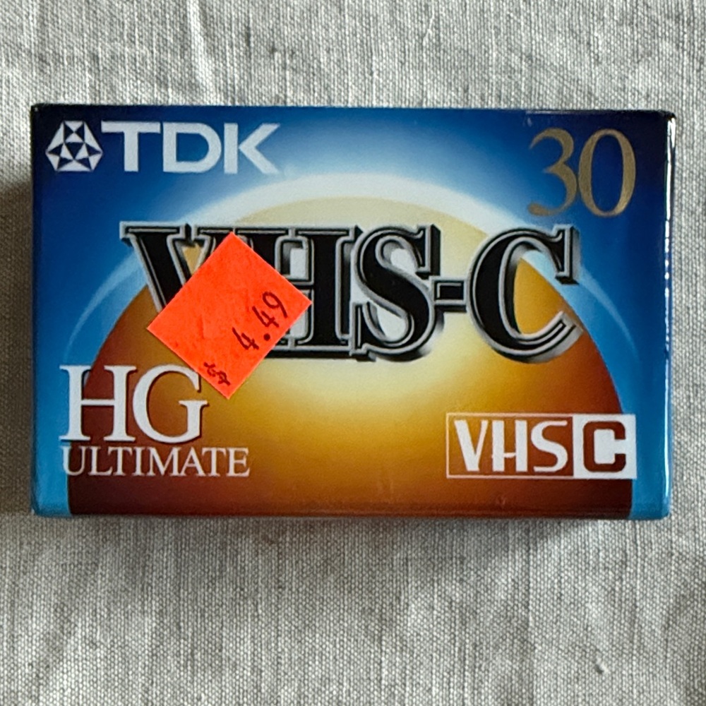 TDK VHS-C HG Ultimate Tape
